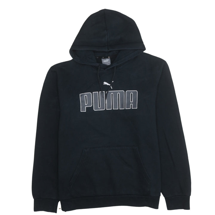 Puma Men's Black Pullover Hoodie Size L Graphic Sportswear