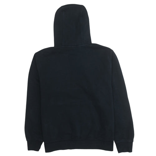 Nike Men's Black Pullover Hoodie L Regular Fit Fleece Logo Sweatshirt