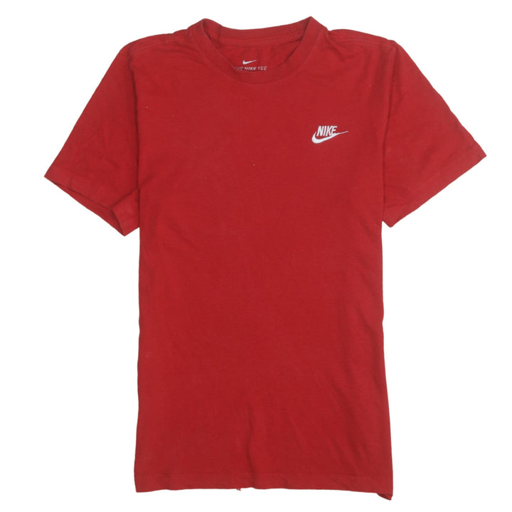 Nike Men's Red Crew Neck Short Sleeve Cotton T-Shirt XS