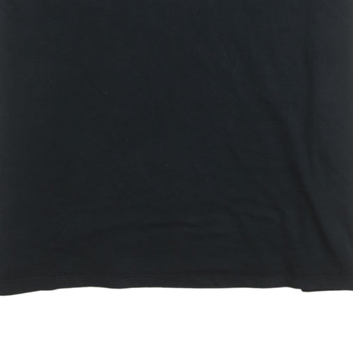 Levi’s Men Black Medium Crew Neck Short Sleeve Logo Cotton T-Shirt