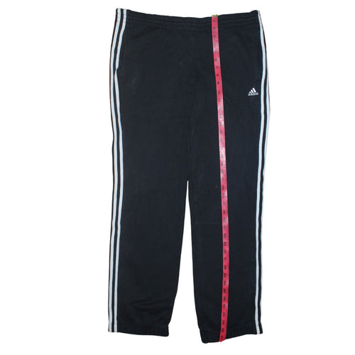 Adidas Teens Black Track Pants 15-16Y Elastic Waist Activewear