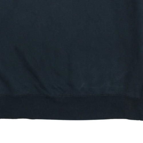 Puma Men's Black Medium Crew Neck Embroidered Logo Sweatshirt