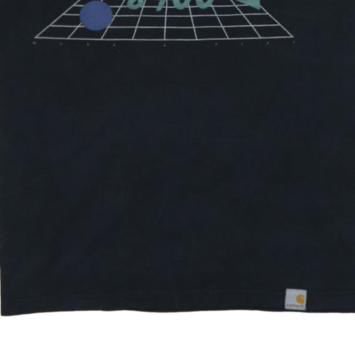 Carhartt WIP Men's Black 80s Retro Graphic Cotton T-Shirt Size L
