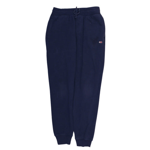 Tommy Jeans Men's Navy Blue Small Jogger Sweatpants with Drawstring Waist