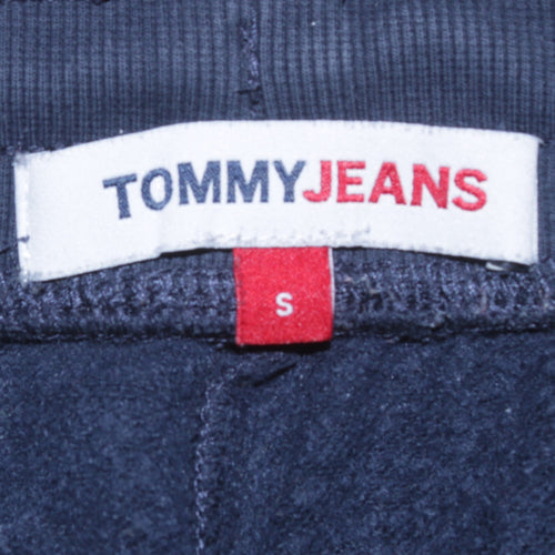 Tommy Jeans Men's Navy Blue Small Jogger Sweatpants with Drawstring Waist