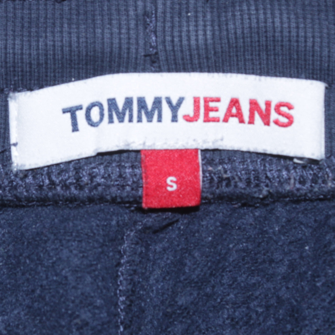 Tommy Jeans Men's Navy Blue Small Jogger Sweatpants with Drawstring Waist