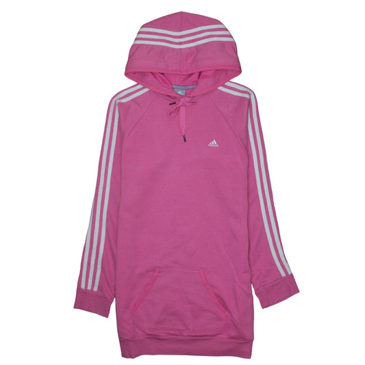 Adidas Women’s Pink Pullover Hoodie Dress Small Casual Sportswear