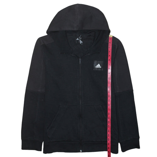 Adidas Men's Black Full Zip Hoodie Size M Sports Fleece Jacket