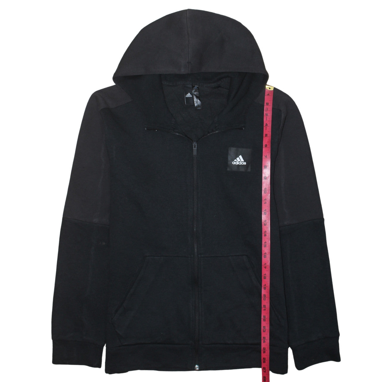 Adidas Men's Black Full Zip Hoodie Size M Sports Fleece Jacket