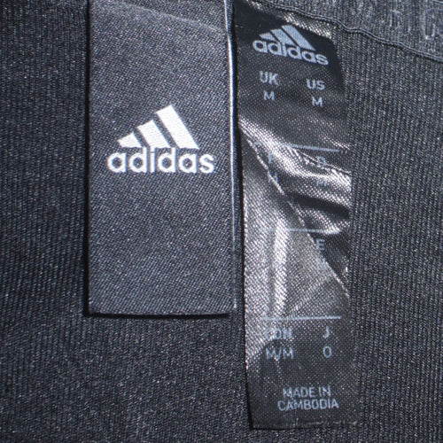 Adidas Men's Black Full Zip Hoodie Size M Sports Fleece Jacket