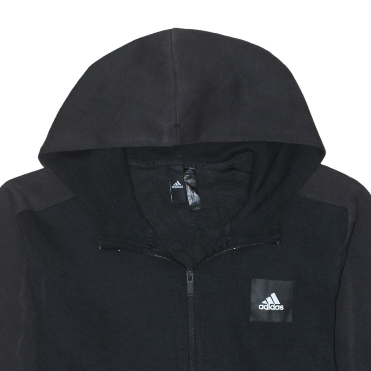 Adidas Men's Black Full Zip Hoodie Size M Sports Fleece Jacket