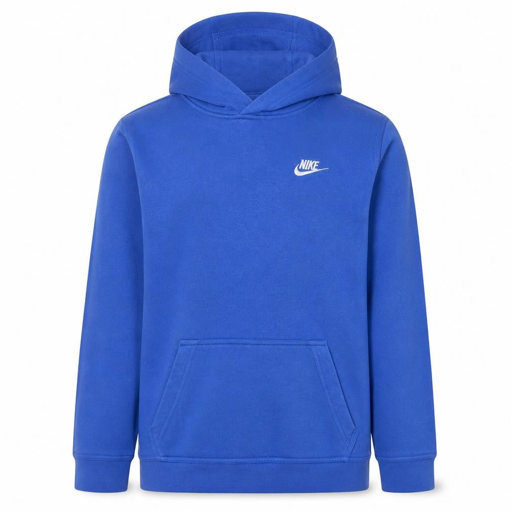 Nike Boys Blue XL Pullover Hoodie Sweatshirt Fleece Logo Casual Top