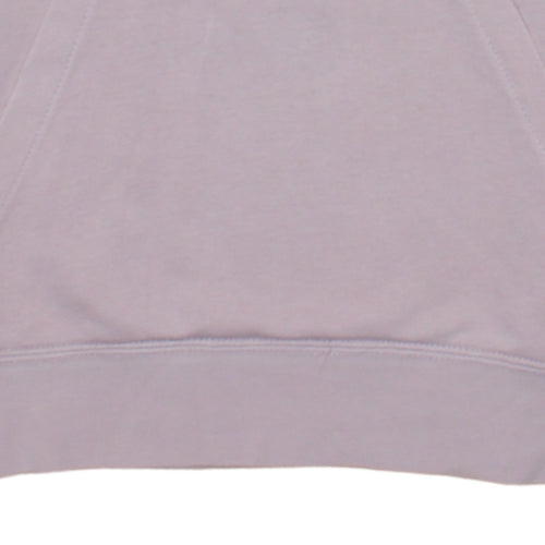 Nike Womens Pink Pullover Hoodie Small Cotton Blend Logo Sweatshirt