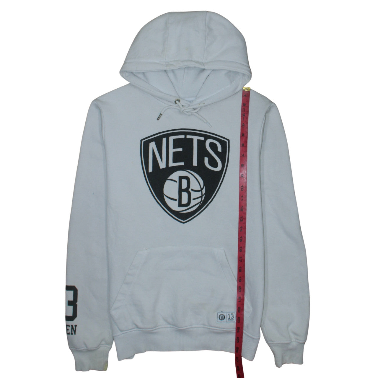 Primark NBA Brooklyn Nets Men's White Pullover Hoodie M