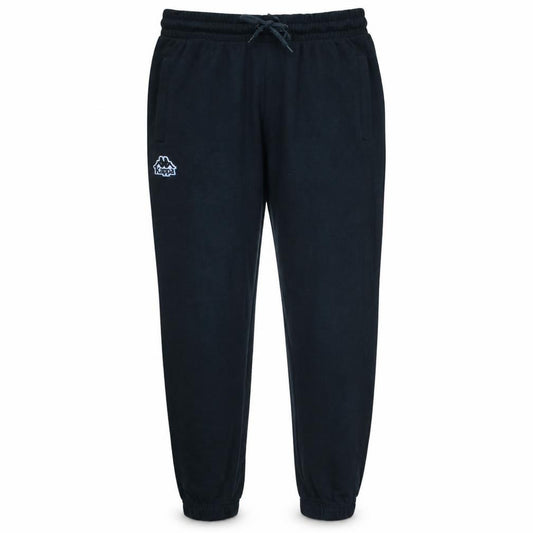 Front view of Kappa Men's Black Small Jogger Sweatpants Fleece Activewear Trousers