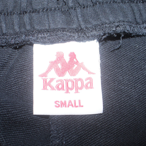 Kappa Men's Black Small Jogger Sweatpants Fleece Activewear Trousers