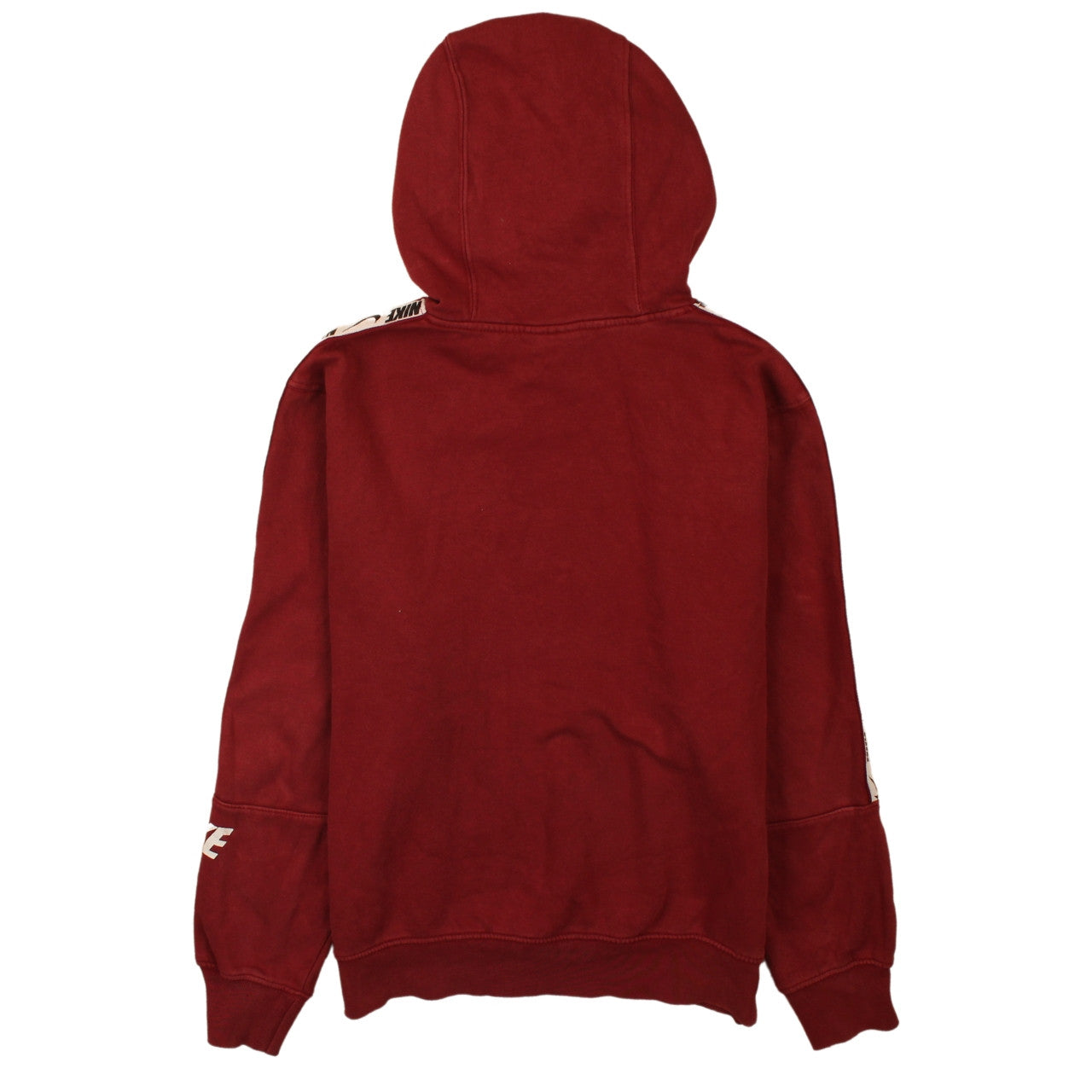 Nike Women's Red Pullover Hoodie XS Standard Fit Logo Sleeve