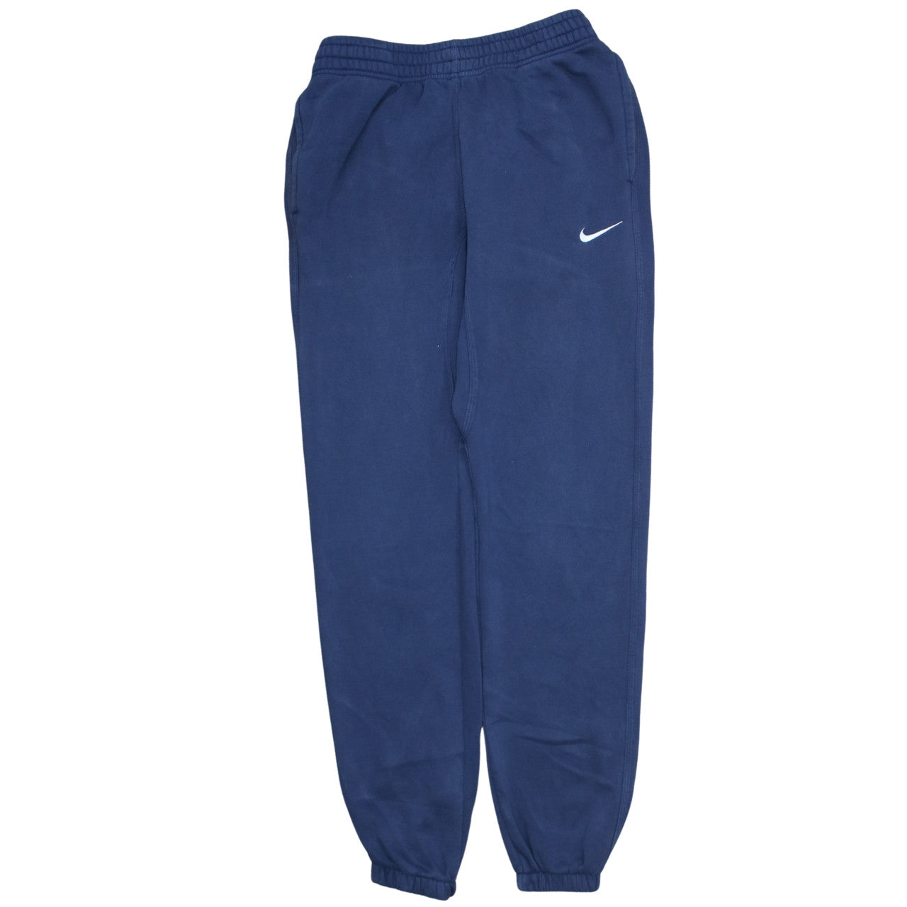 Nike Men's Blue Small Fleece Jogger Sweatpants with Elastic Waist