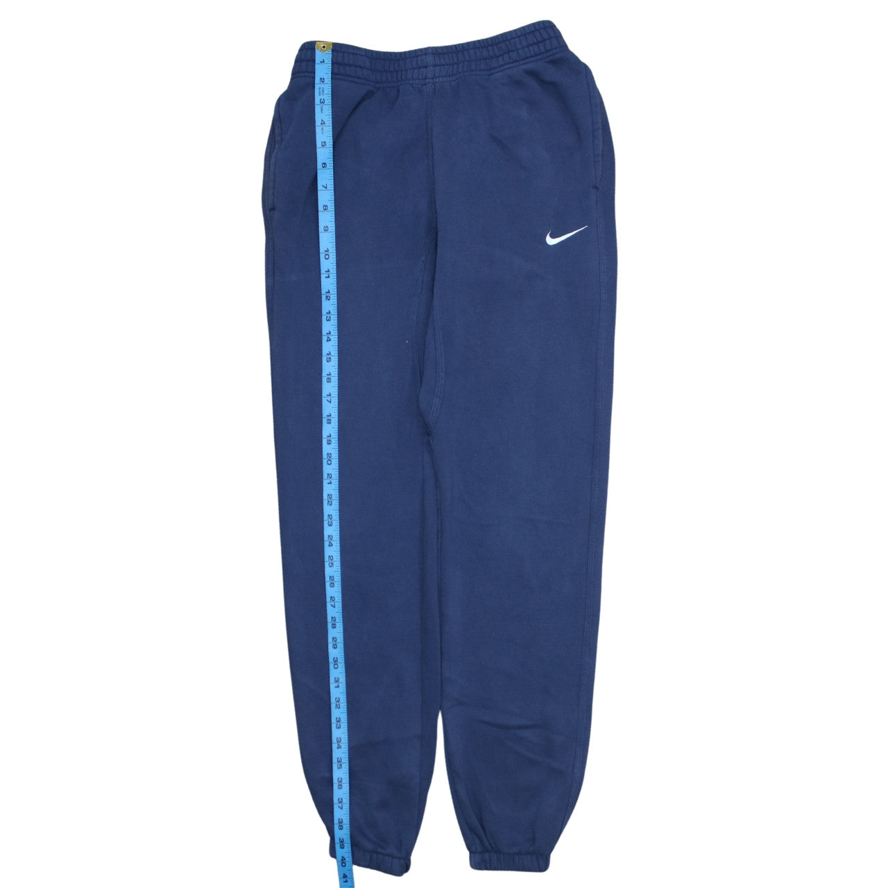 Nike Men's Blue Small Fleece Jogger Sweatpants with Elastic Waist