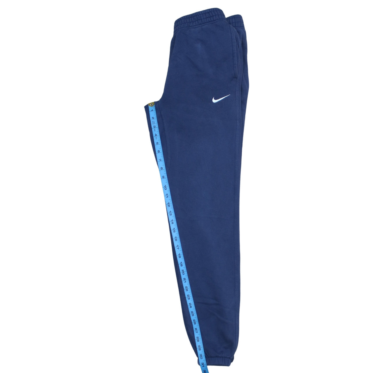 Nike Men's Blue Small Fleece Jogger Sweatpants with Elastic Waist