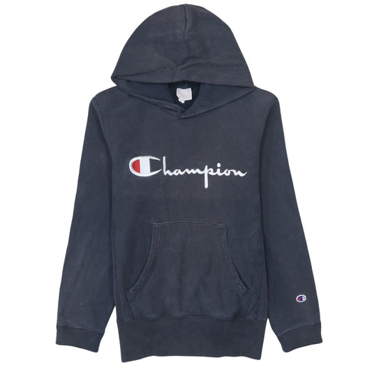 Champion Men's Blue Medium Pullover Hoodie Reverse Weave