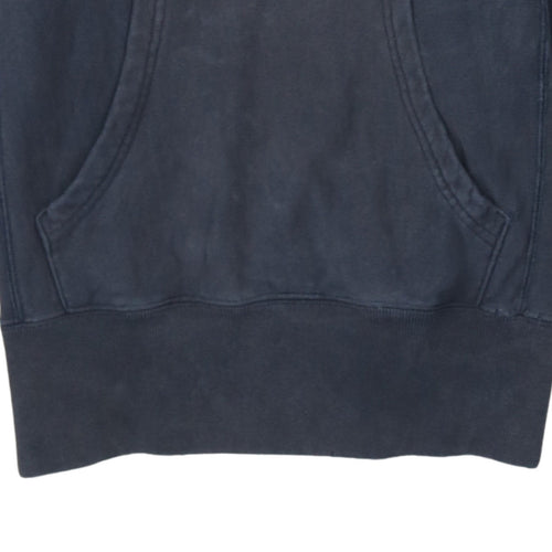 Champion Men's Blue Medium Pullover Hoodie Reverse Weave