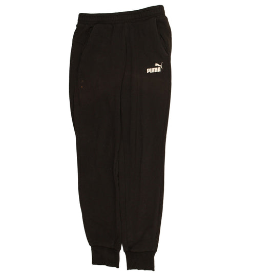 Puma Men's Black Jogger Sweatpants M Regular Fit Fleece