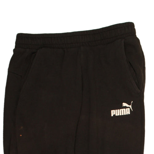 Puma Men's Black Jogger Sweatpants M Regular Fit Fleece