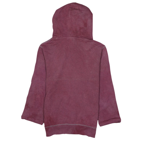 Dickies Women’s Maroon Pullover Hoodie M Cotton Logo Print