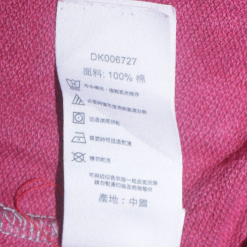 Dickies Women’s Maroon Pullover Hoodie M Cotton Logo Print