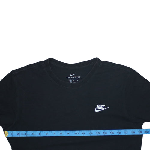 Nike Men's Black Small Logo Sports Crew Neck T-Shirt