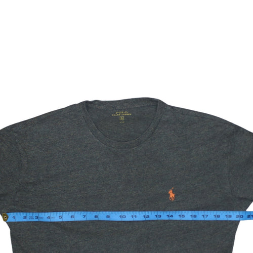 Ralph Lauren Men’s Grey Long Sleeve Crew Neck Cotton Top Size S