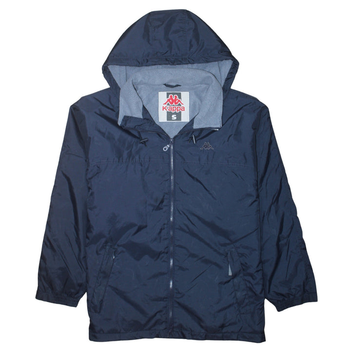 Kappa Men's Blue Hooded Windbreaker Jacket Size S Lightweight Casual