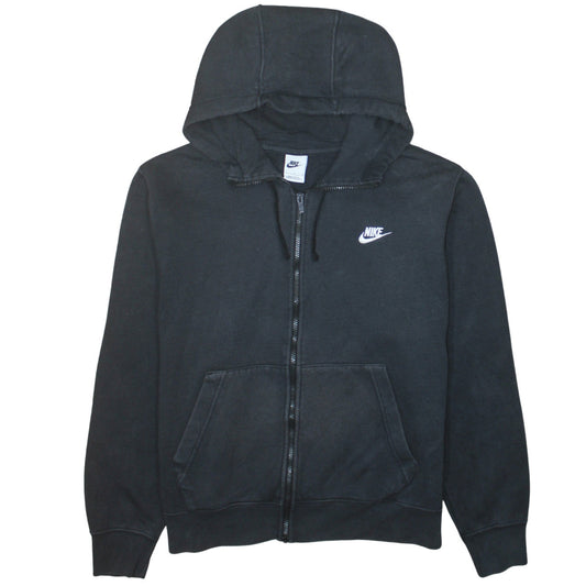 Nike Women's Black Full Zip Hoodie Sweatshirt Size L