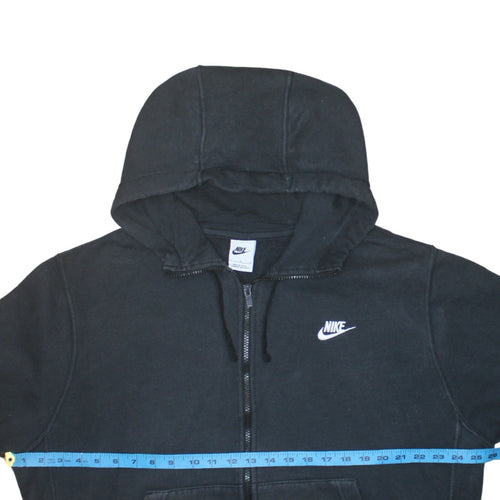 Nike Women's Black Full Zip Hoodie Sweatshirt Size L