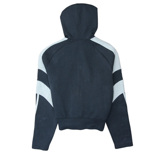Adidas Womens Black Full Zip Hoodie Size 12 Hooded Sweatshirt