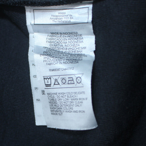 Adidas Womens Black Full Zip Hoodie Size 12 Hooded Sweatshirt