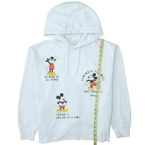 Disney Primark Womens White Mickey Mouse Pullover Hoodie Size M 12/14