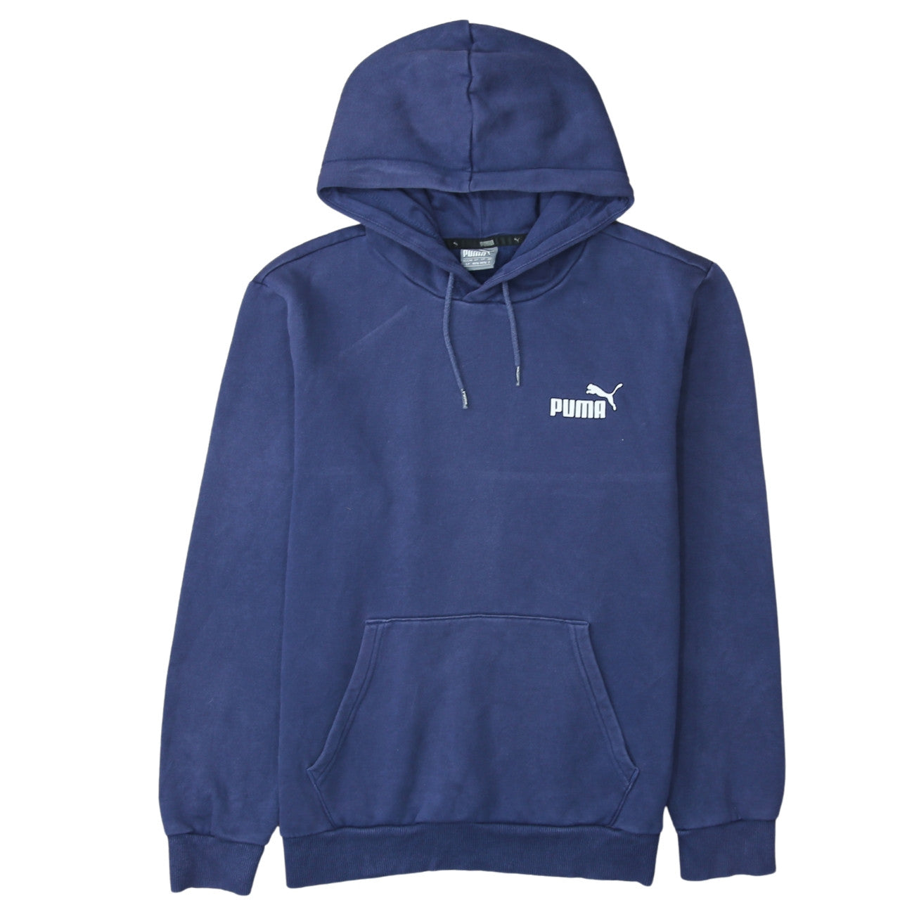 Puma Men's Blue Pullover Hoodie Small Sports Fleece Sweatshirt
