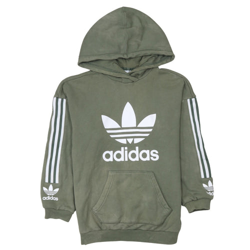 Adidas Womens Green Pullover Hoodie Size XS Casual Sportswear