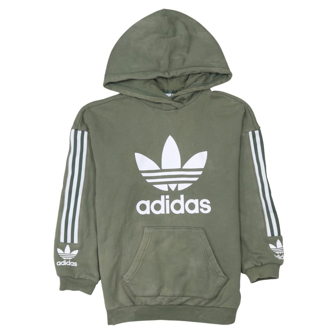 Adidas Womens Green Pullover Hoodie Size XS Casual Sportswear