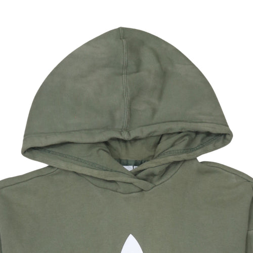 Adidas Womens Green Pullover Hoodie Size XS Casual Sportswear