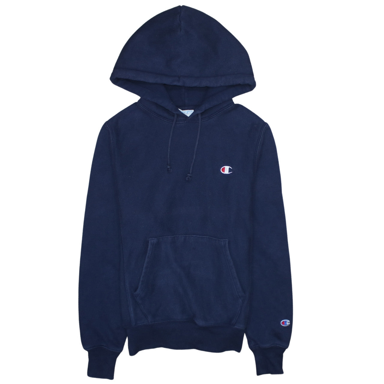 Champion Mens Navy Blue XS Pullover Hoodie Reverse Weave Sweatshirt