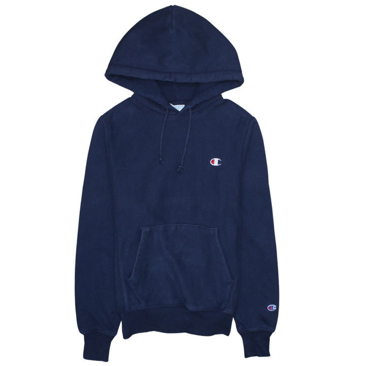 Champion Mens Navy Blue XS Pullover Hoodie Reverse Weave Sweatshirt