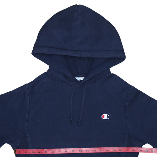 Champion Mens Navy Blue XS Pullover Hoodie Reverse Weave Sweatshirt