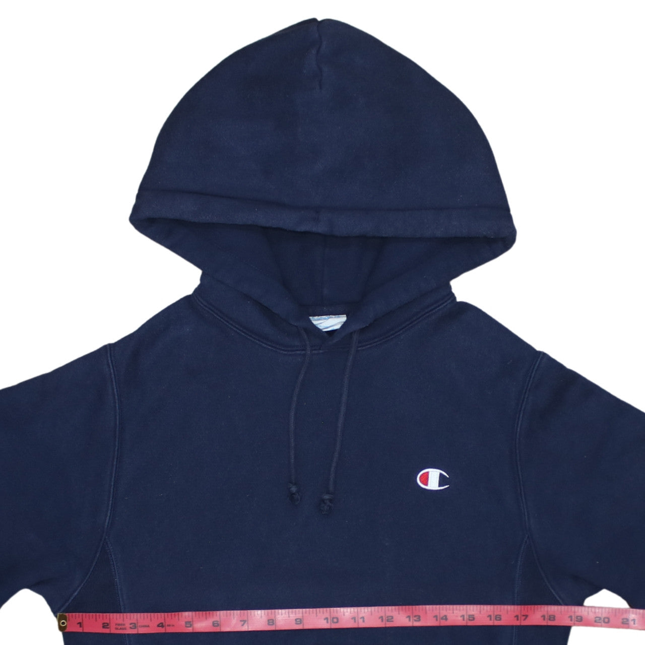 Champion Mens Navy Blue XS Pullover Hoodie Reverse Weave Sweatshirt