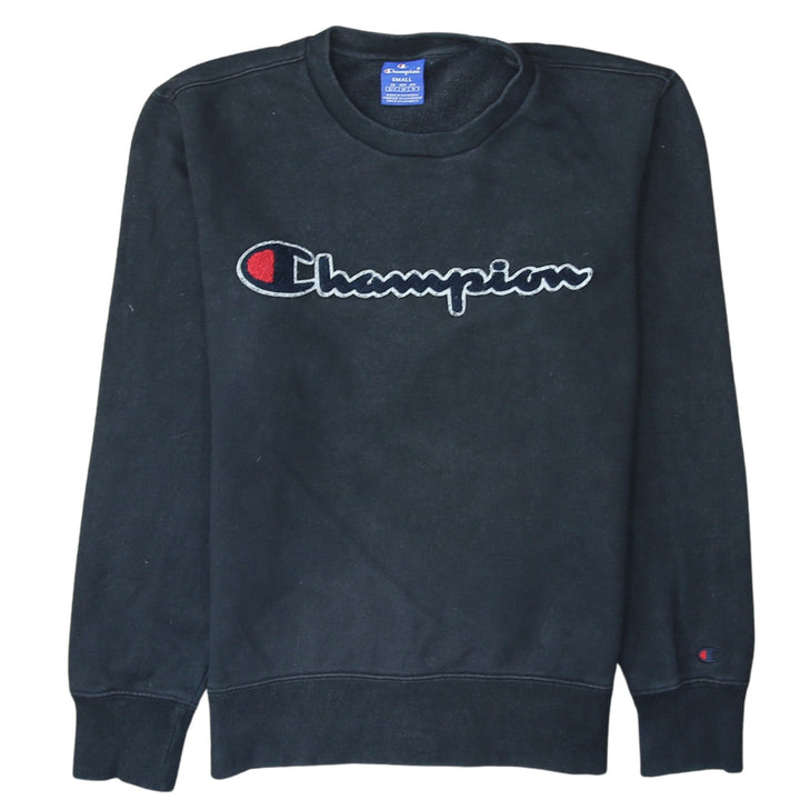 Champion Men's Black Small Pullover Sweatshirt Embroidered Logo
