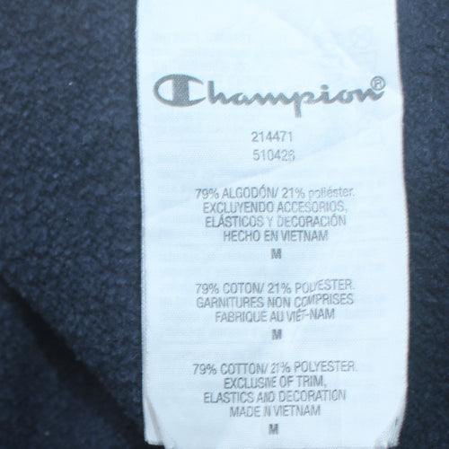 Champion Men's Black Small Pullover Sweatshirt Embroidered Logo