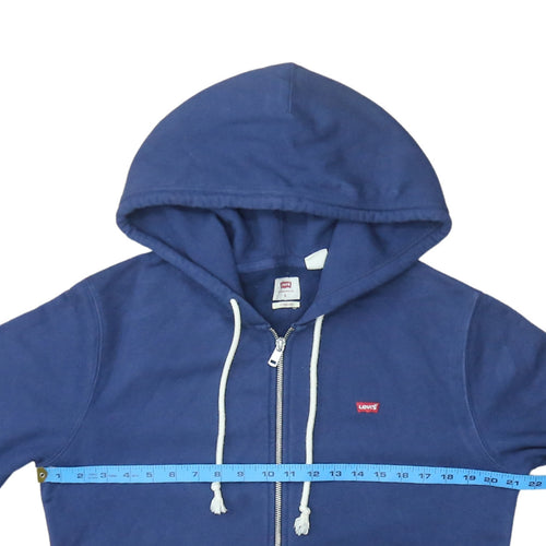 Levi's Men's Blue Full Zip Hoodie Small Classic Cotton Blend