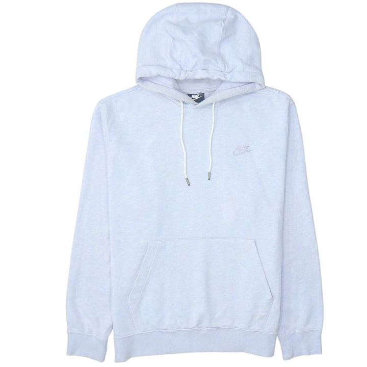 Nike Women’s Light Grey Pullover Hoodie Medium Cotton Blend